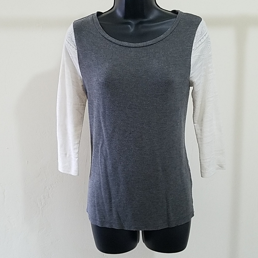 Merona - shirt with lace sleeves